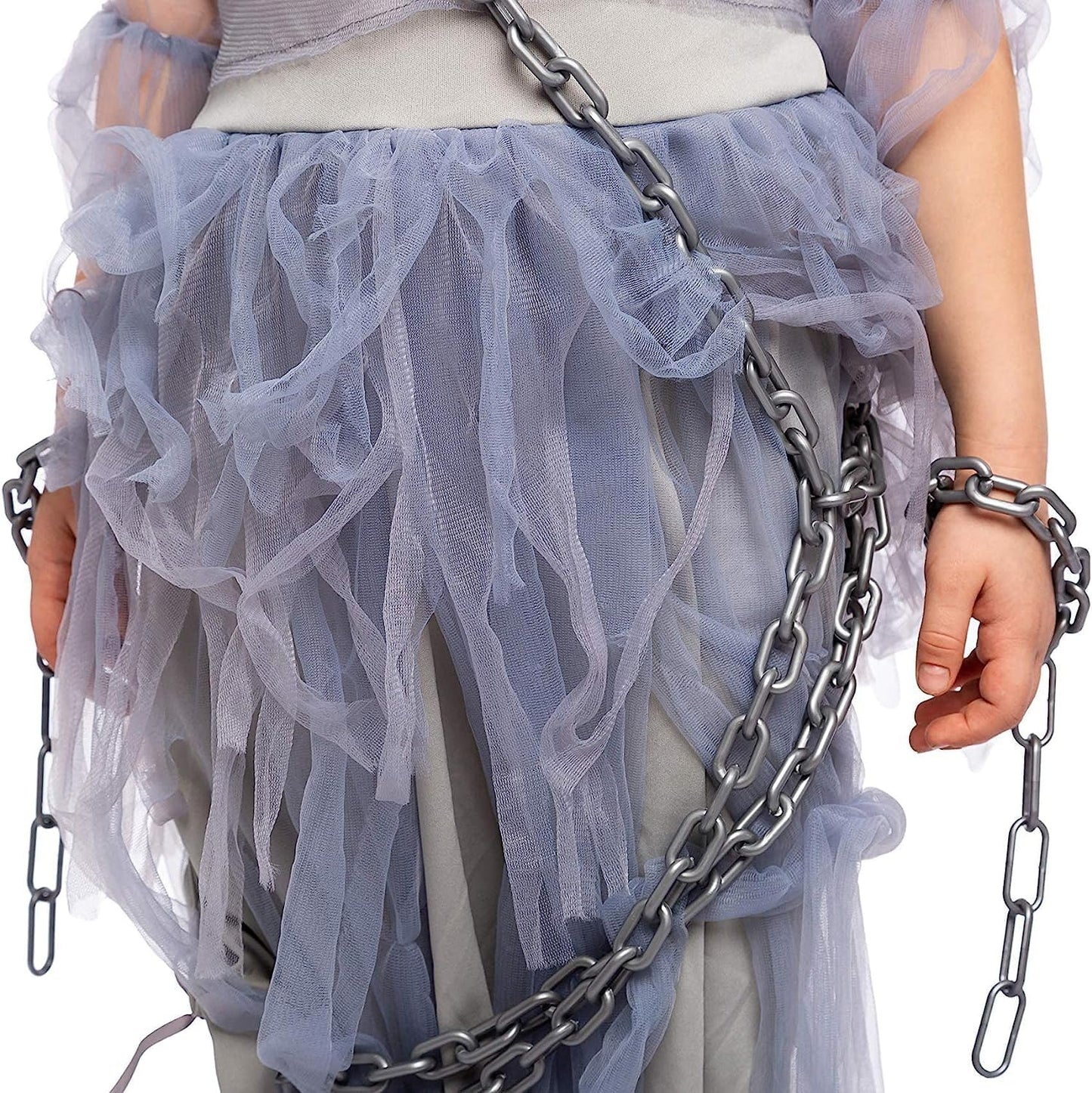 Spooktacular Creations Halloween Haunting Beauty Ghost Girl Costume, Scary Ghost Dress Midnight Costume for Halloween Dress Up Party-XL(12-14yr)
