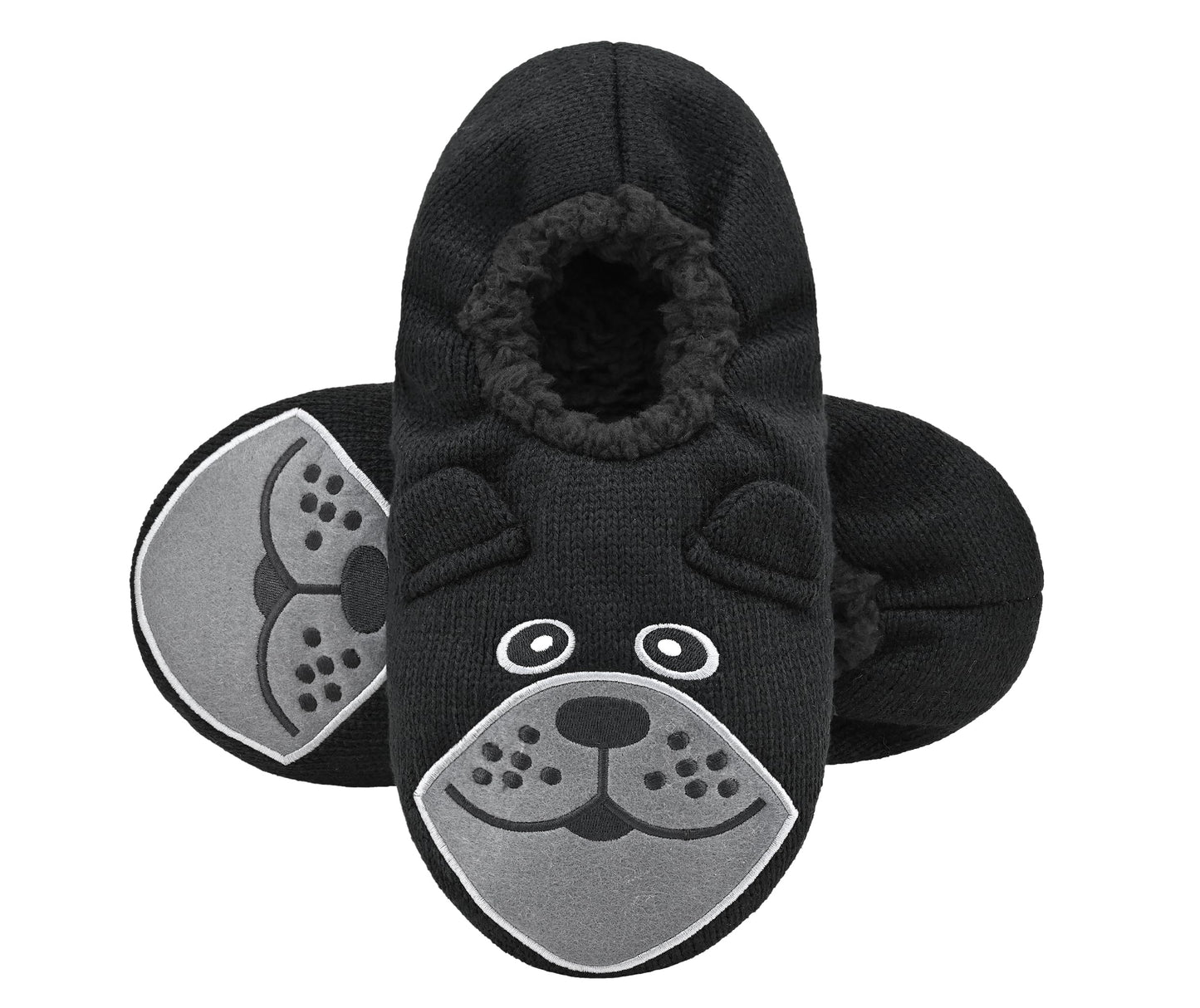 Panda Bros Slipper Socks for Men, Mens Slipper Socks with Non Skid Bottoms, Cozy Animal House Slippers