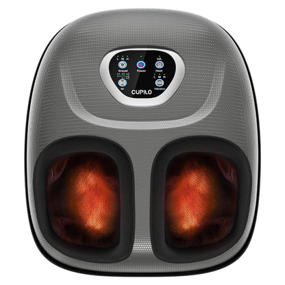 Foot Massager FSA Eligible HSA, Feet Massager with Heat for Plantar Fasciitis Relief, 5 Levels Compression & Vibration Massage for Neuropathy, Christmas Gifts for Women Men, Fits Up to 13"