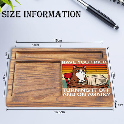 Funny Desk Note Pad Holder for Coworker Appreciation, Thank You Gift for Team Boss, IT Office Desk Reminder EDP266