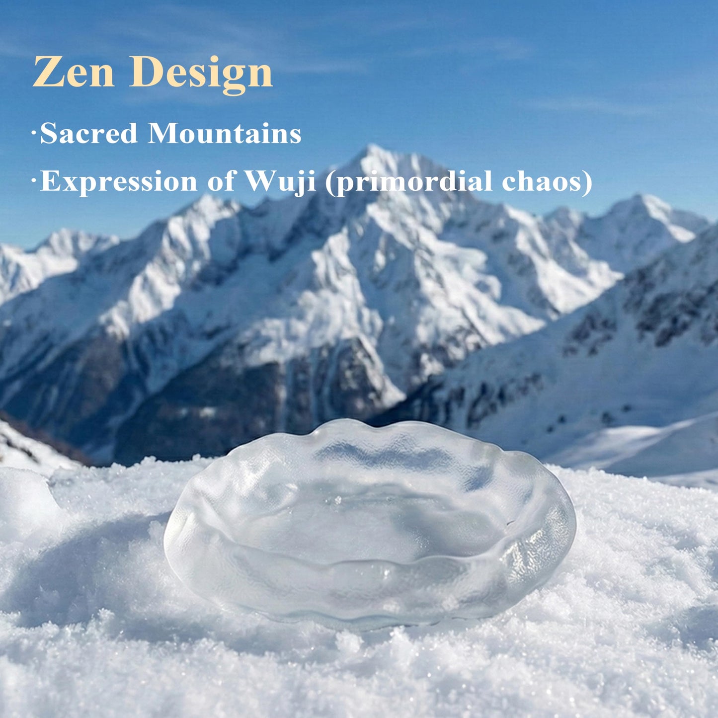 SATORY Handmade Zen Incense Holder 4.1" W- Frosted Glass & Green Jade Stone, Multi-Purpose Ash Catcher- Bakhoor Burner Gift with Incense Stick Samples, Home Décor, Yoga Meditation, Office