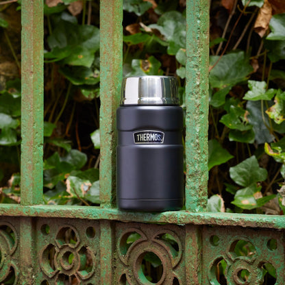 Thermos Stainless King Food Flask, 710ml Capacity - Sleek Multi- Purpose Flask for Daily Food Prep - Durable Stainless Steel with Red Finish - Ideal for On-the-Go Meals & Drinks