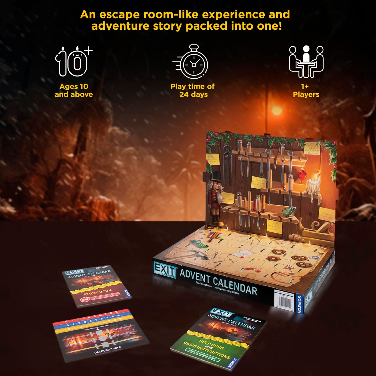 EXIT: The Game - Advent Calendar - The Silent Storm Family Game Cooperative Puzzle a Day Escape Room