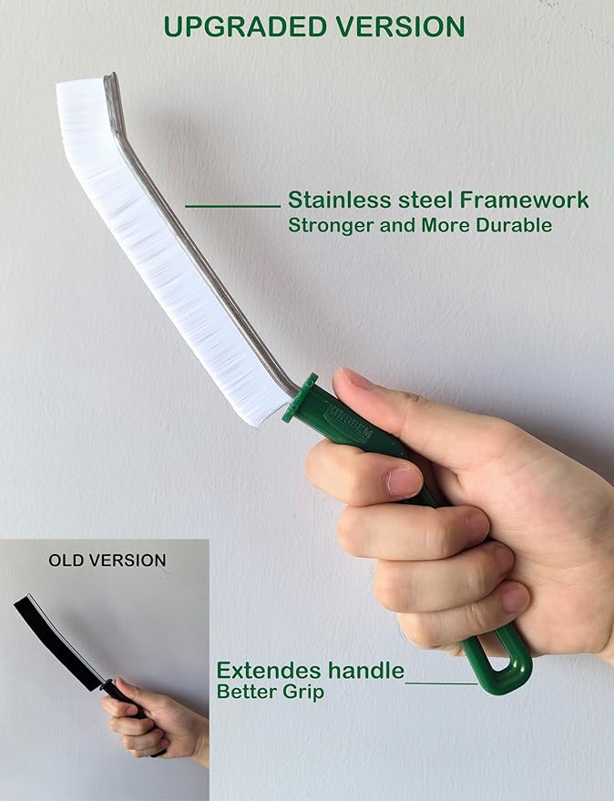 New Crevice Cleaning Brush, Hard-Bristled Washing Brush, Corner Edge Cleaning