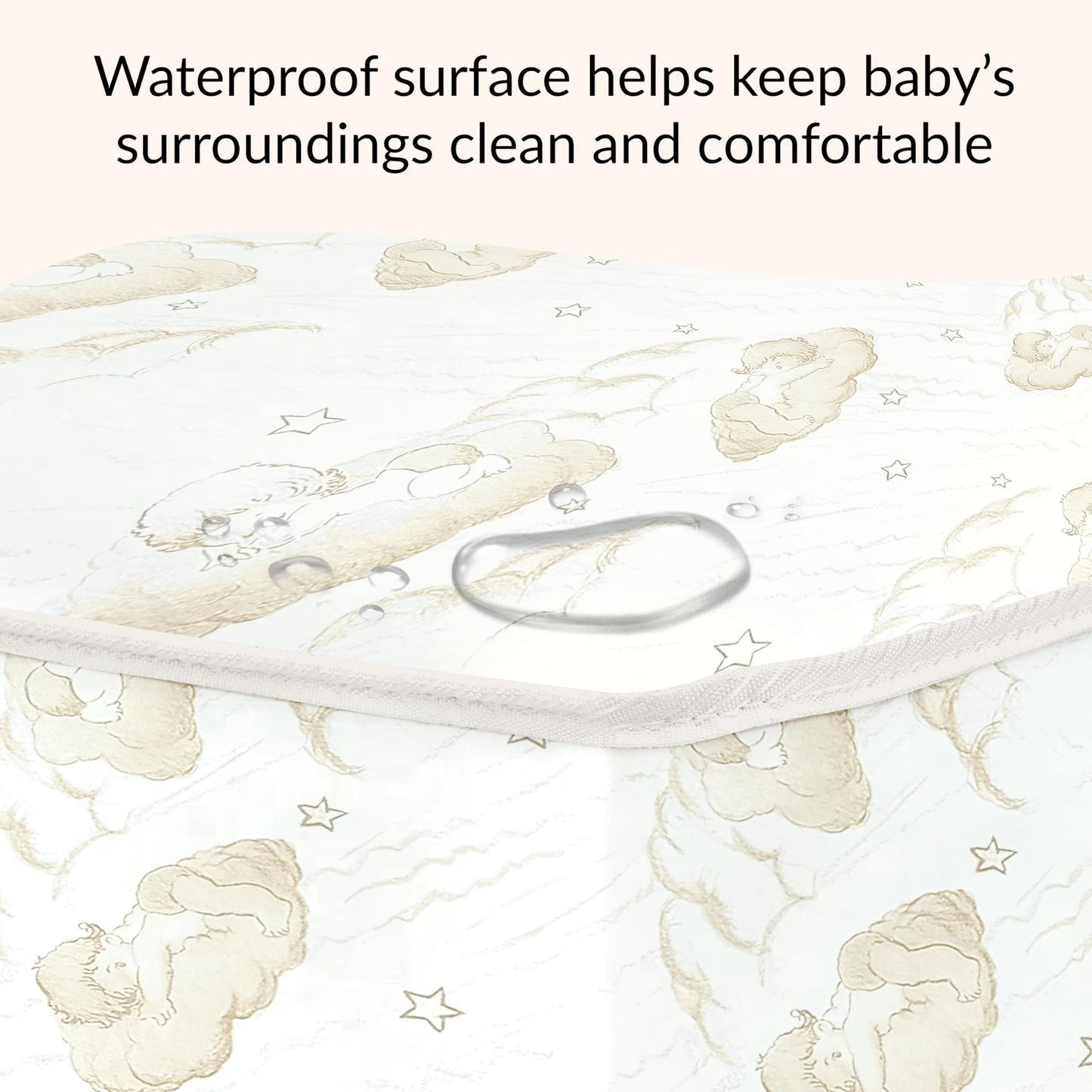 Dream On Me Twilight 5” 88 Coil Inner Spring Crib & Toddler Mattress – Brown Cloud, Greenguard Gold & BSA Certified, Waterproof & Stain-Resistant Cover, Fits Standard Full-Size Cribs & Toddler Beds