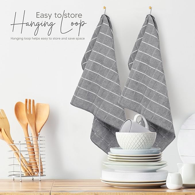 Utopia Towels - Microfiber Kitchen Towels, Super Absorbent 18 x 26 Inches