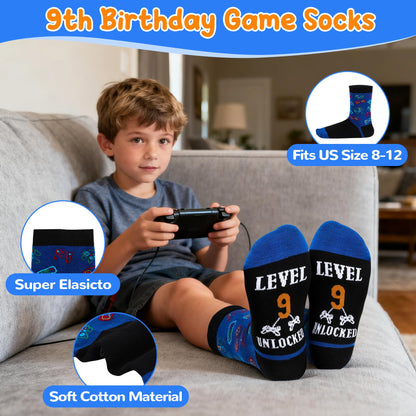 Splandiant 9 Year Old Boy Birthday Gift Ideas, Funny Gamer Birthday Gift Set for 9th Boys, Nine Years Old Gamepad Gifts Ideas for Boys Son Grandson Nephew Friend Video Game Lovers