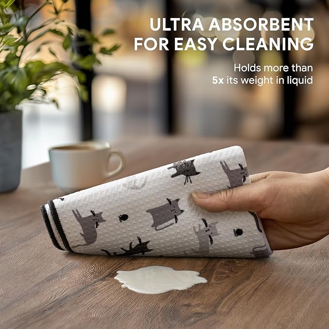 RECYCO Waffle Kitchen Towel Set of 2