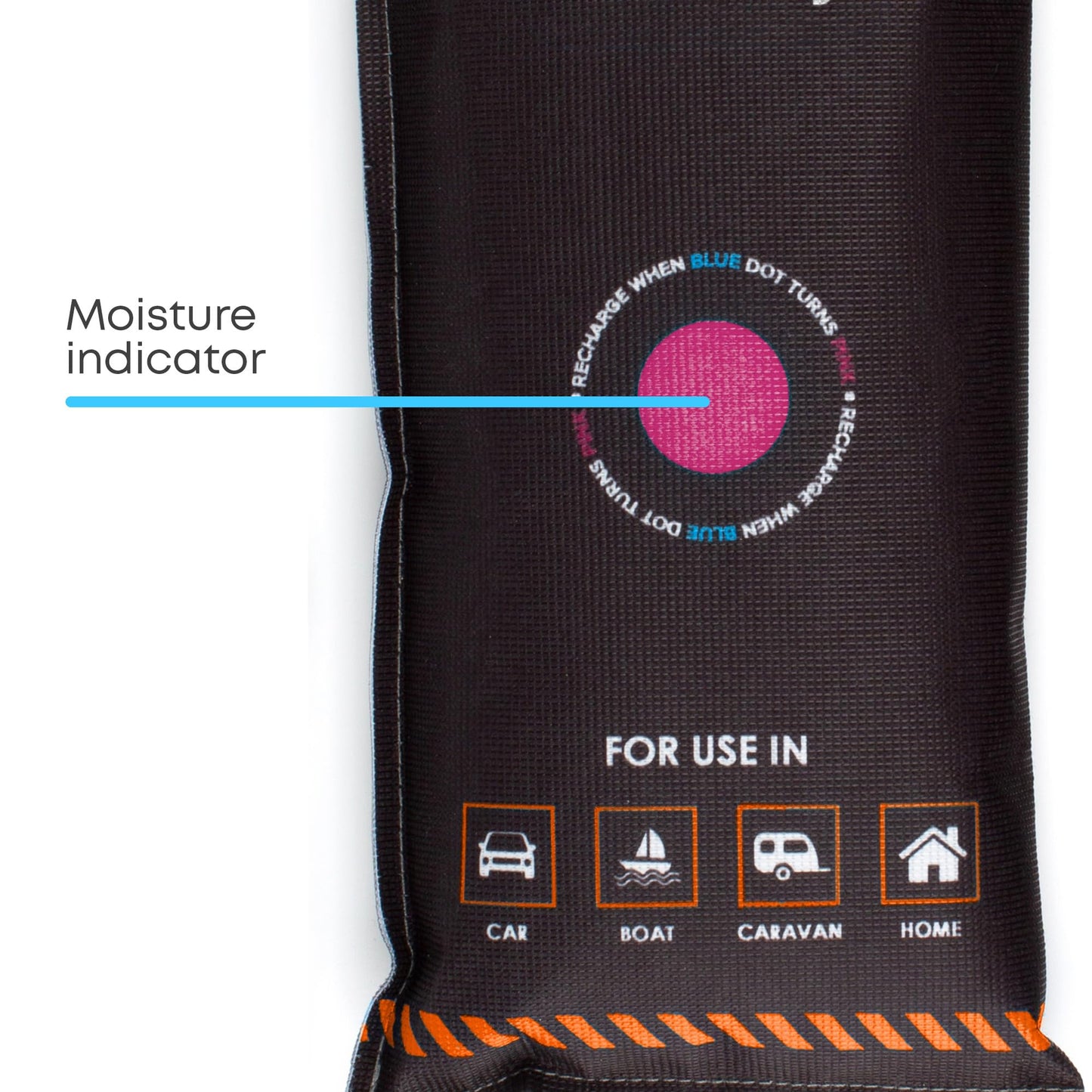FiNeWaY 1kg Reusable Car Dehumidifier Bag, 2-Pack – Moisture & Condensation Absorbers with Anti-Slip Pads, Microwave Rechargeable for Cars, Vans & Caravans