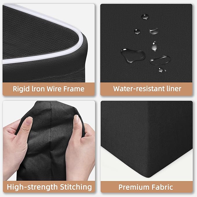 STORAGE MANIAC Large Laundry Hamper, 80L Collapsible Laundry Basket