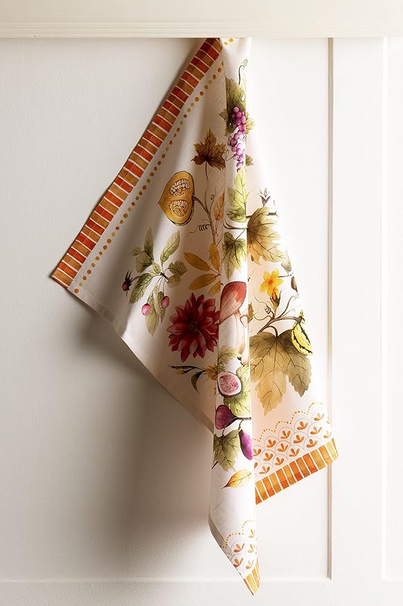 Maison d' Hermine Kitchen Towels Set of 3 100% Cotton 20" x 27.5" Reusable