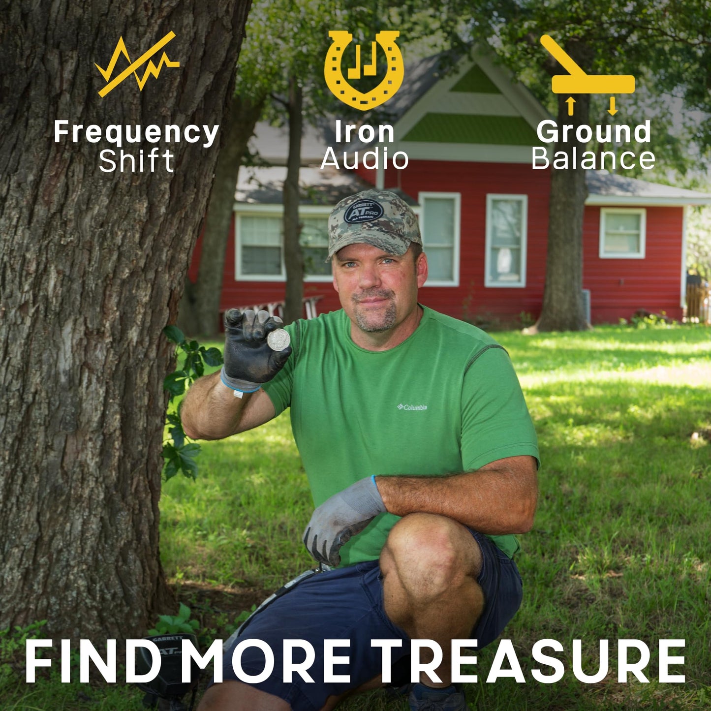 Garrett A.T. Pro & Pro-Pointer A.T. Metal Detector Bundle – Made in The USA - Waterproof to 10ft, Proportional Audio, Iron Audio, Fast Recovery, Includes MS-2 Headphones & Pinpointer