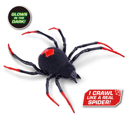 Robo Alive Crawling Spider Glow in The Dark (2 Pack) by ZURU Battery-Powered Robotic Interactive Electronic Spider Toy That Moves and Crawls, Prankst Toys for Boys, Kids, Teens