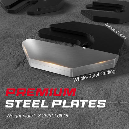 Keppi Adjustable Dumbbells Set-25lb/40lb/55lb/60lb, Anti-Slip Metal Fast Adjust Weight Handle, Exercise & Fitness for Full Body Workout - Adjustable Dumbbell Series