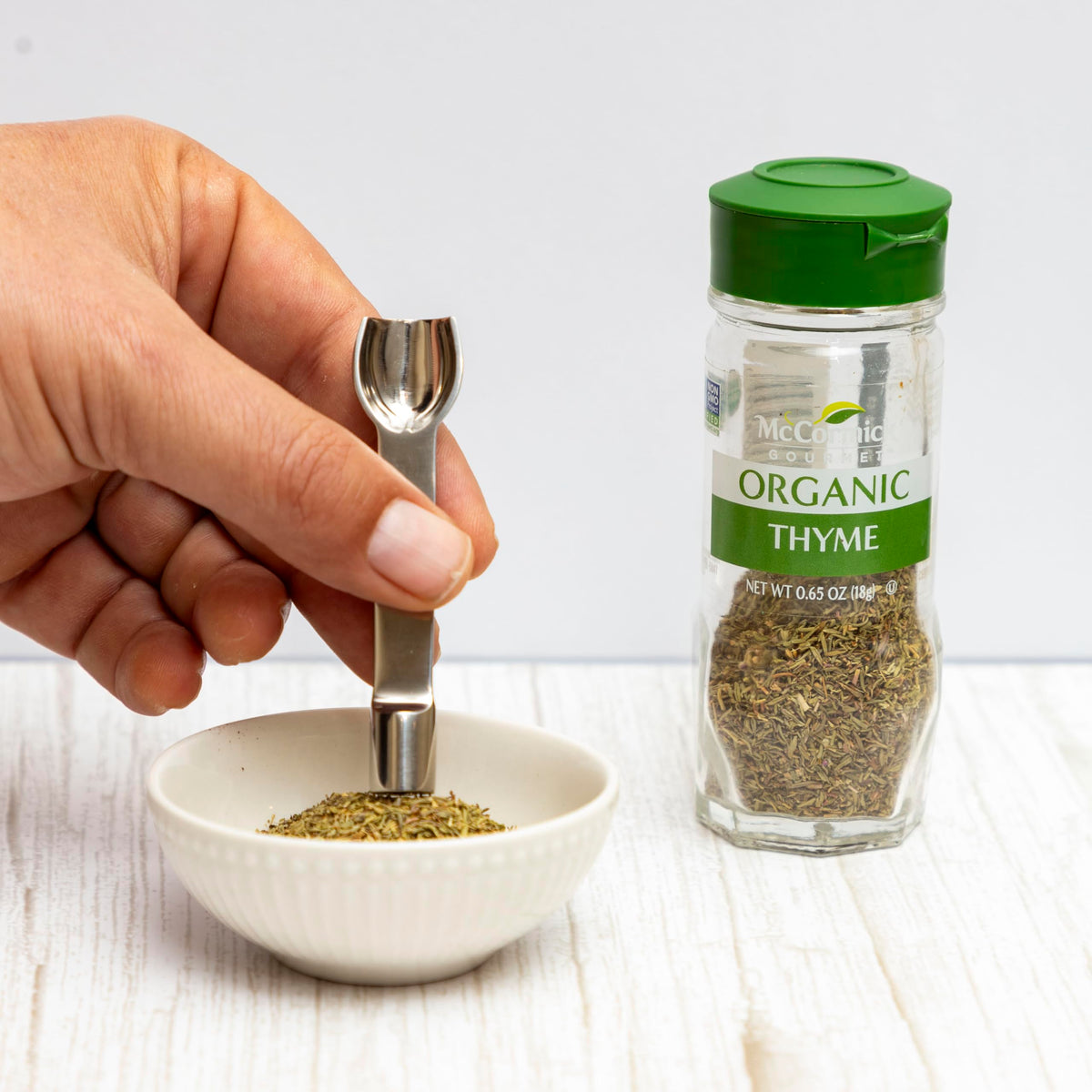 Mini Stainless Steel Scoop and Tamp Tool for Dry Herbs Spices Powder Salt Glitter by Brocoli