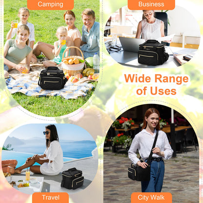 Lunch Bag Women,Insulated Lunch Box Teen Girls Leakproof Lunch Tote Reusable Cooler Bag for Adult School Work Office Picnic Hiking Beach City Walk