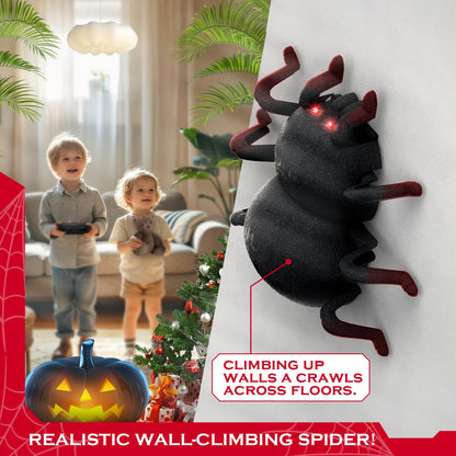 VRG Remote Control Tarantula Indoor Wall Toys, Rechargeable Wall Climbing Spider, Kids Toys for Boys & Girls Ages 3 & Up
