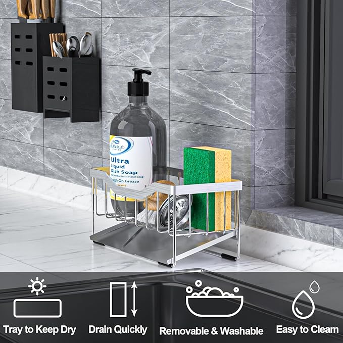 Vanwood Sponge Holder for Kitchen Sink