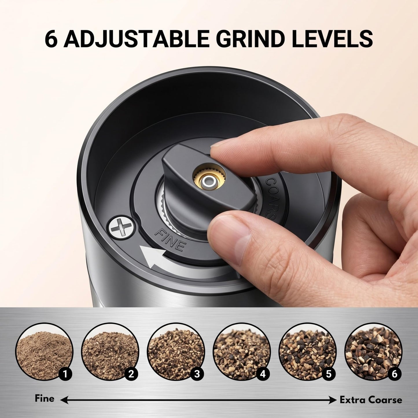 LIXVORA Electric Salt and Pepper Grinder Set, Rechargeable Salt and Pepper Grinders, Stainless Steel Automatic Pepper Mill, Adjustable Coarseness, LED Light, One-Hand Operation for Kitchen & Dining