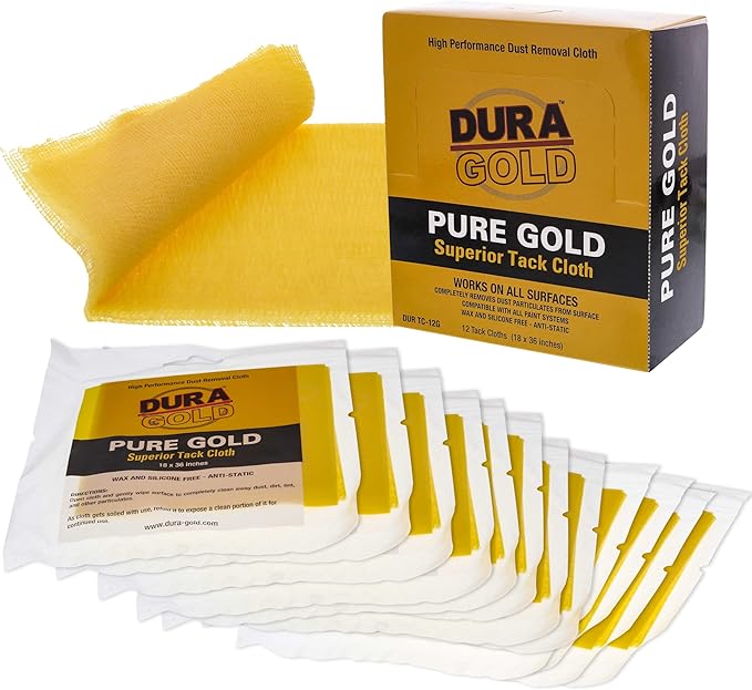 Dura-Gold - Pure Gold Superior Tack Cloth Woodworking, Automotive Paint