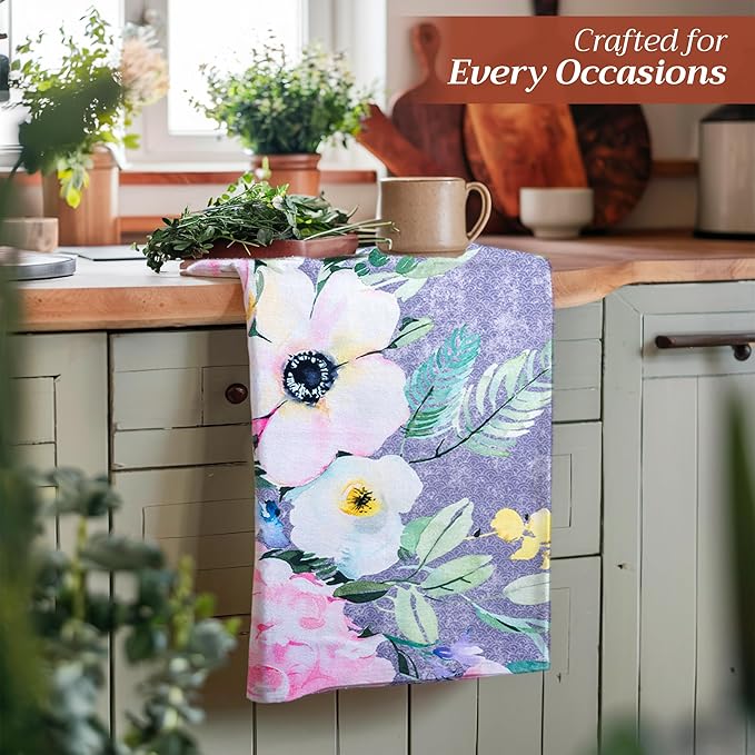Maison d' Hermine Kitchen Towels Set of 3 100% Cotton 27.50" x 20" Reusable