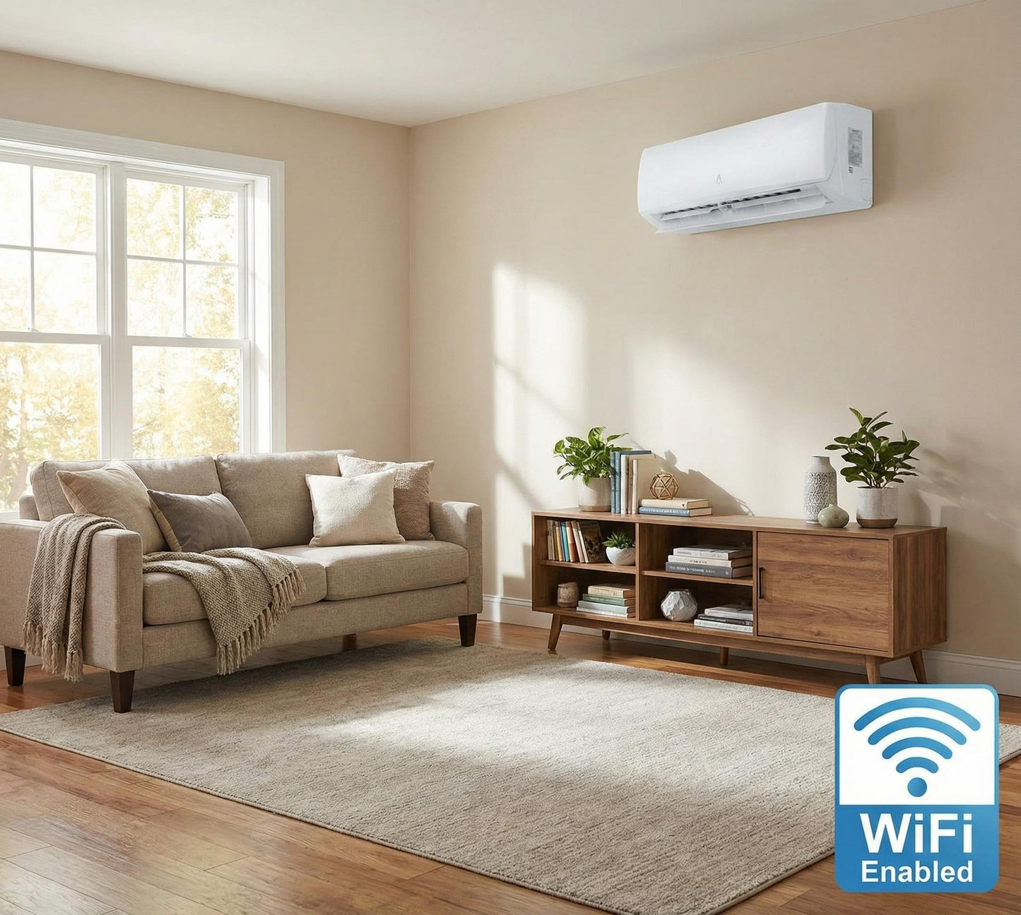 18,000 BTU Mini Split Air Conditioners, AC/Heating System, 21 SEER2, Quiet Operation, 230V WIFI Enabled Energy Efficient Mini Split Unit, Heat Pump & Installation Kits for Rooms Up to 1250 Sq.ft