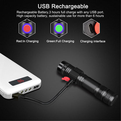 DARKBEAM UV Light Torch Ultraviolet Flashlight Rechargeable 395nm, Wood's Lamp Black Light Blacklight Portable Mini Handheld LED Pet Urine Ringworm Detector, Resin Curing, Pocket-Sized
