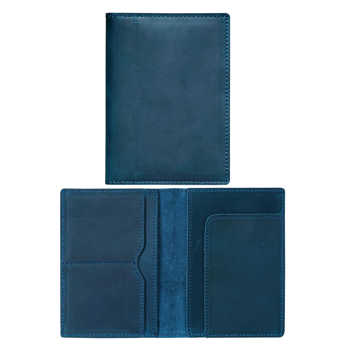 HIFA Leather Passport Holder, Handmade Passport Cover with Card and Ticket Slot - Genuine Leather, Elegant Design, Easy Access - Passport Case, Passport Wallet, Passport Holder