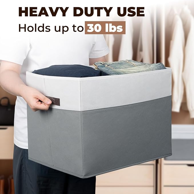 Criusia Extra Large Storage Bins 4 Pack