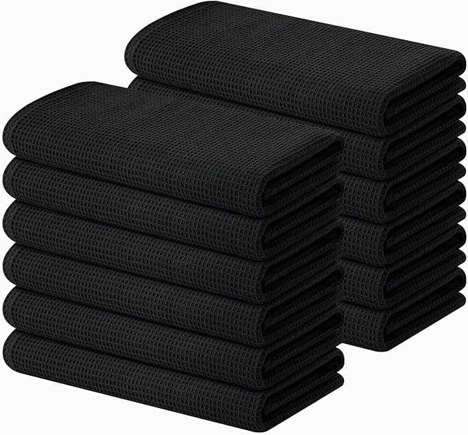 Homaxy 100% Cotton Waffle Weave Kitchen Towels