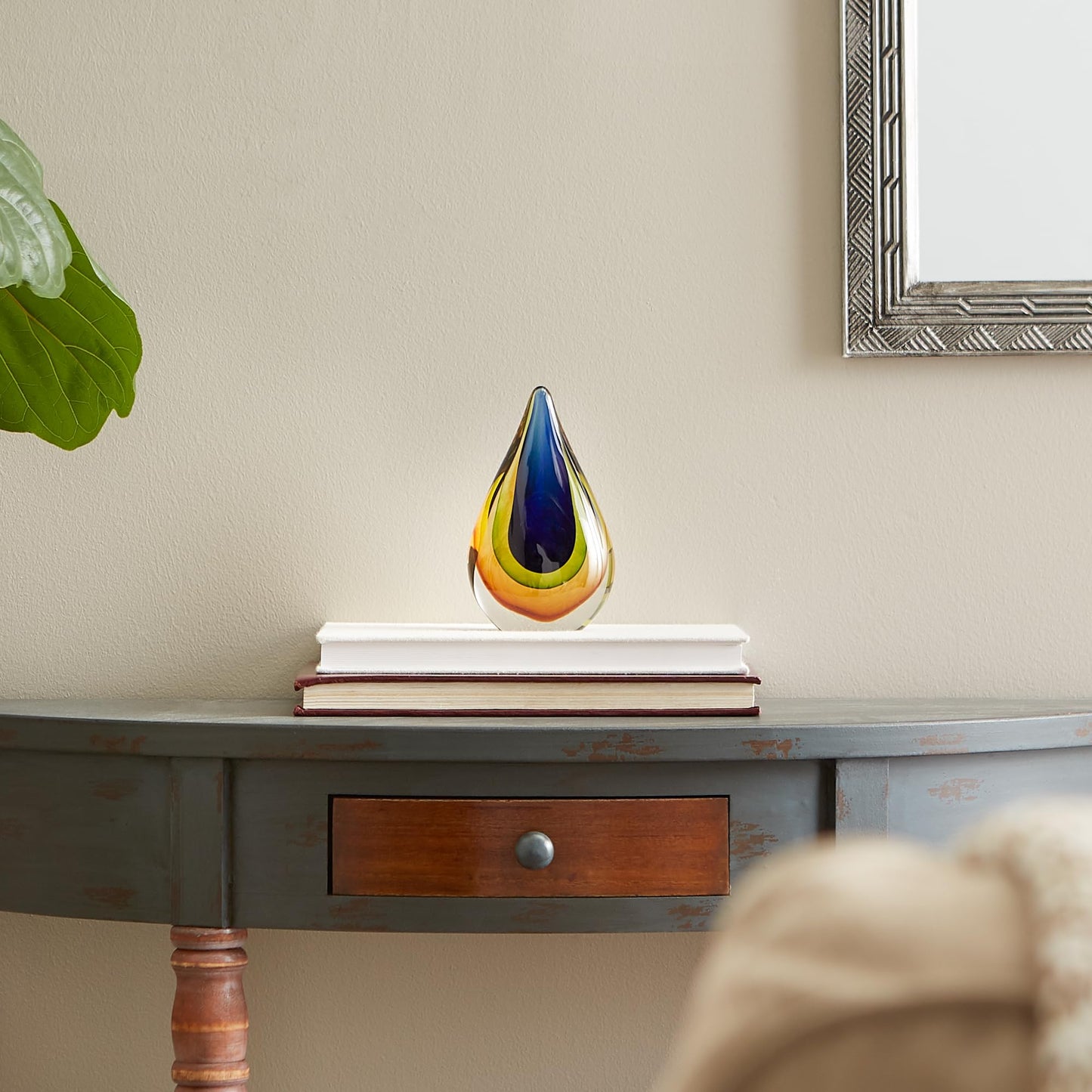 Zingz & Thingz Dazey Den Collection Glass Teardrop Décor, Teardrop, 4x2x6.5