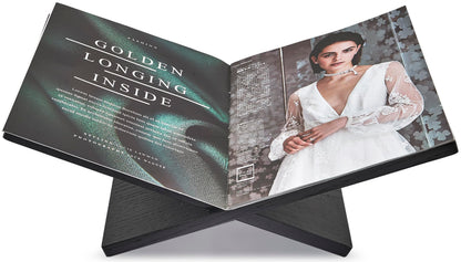 Honygebia Solid Wood Book Stands - Cross Frame Black Oak Wooden Book Holder, Open Bookstand for Display and Reading, Suitable for Art, Bible, Cookbook, Easel, Magazine, Textbooks