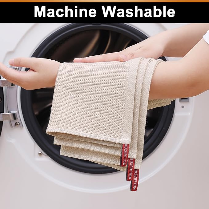 Homaxy 100% Cotton Waffle Weave Dish Cloths