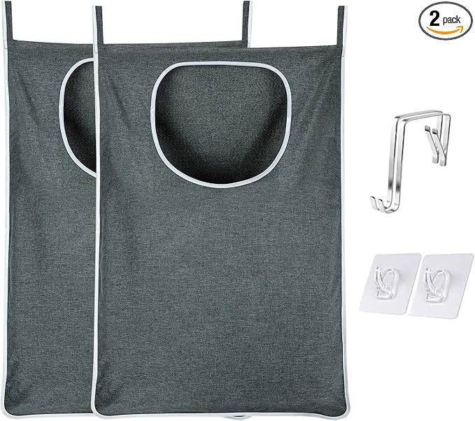 XL Hanging Laundry Hamper, Over the Door Laundry Hamper and Baskets, Wide