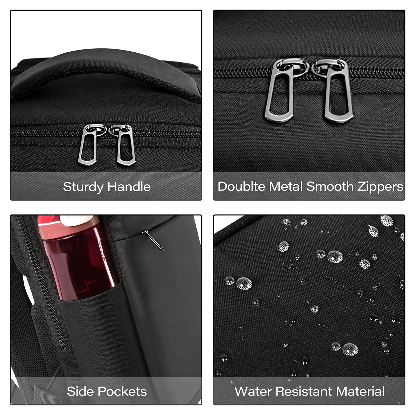 SONAMBULO Laptop Backpack,Business Travel Laptop Rucksack with USB Charging Port,Waterproof Laptop Bag 15.6 inch,College Computer Backpack for School,Men,Women,Travel,Work,Business