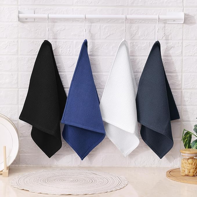 Homaxy 100% Cotton Waffle Weave Kitchen Towels