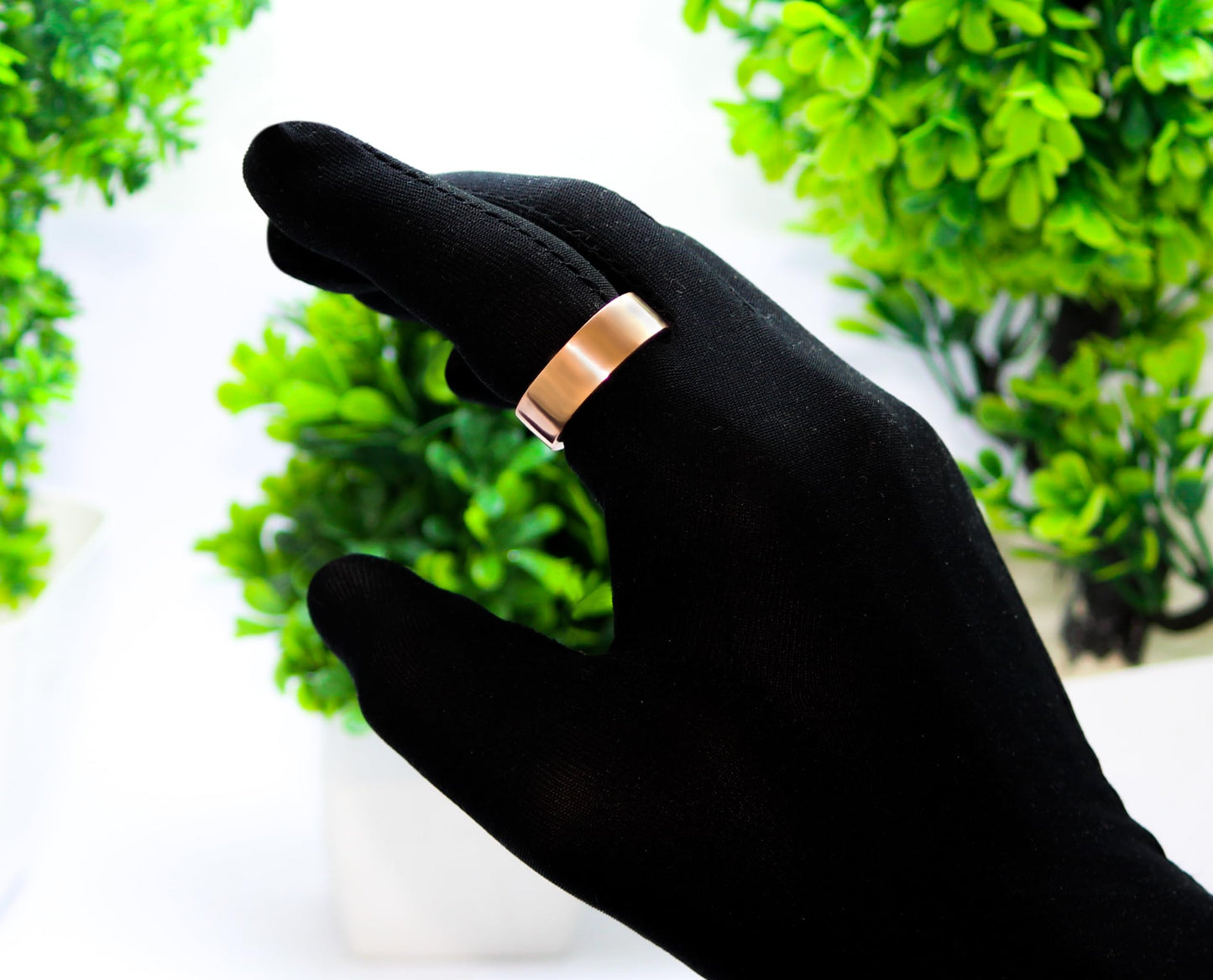 Krishnaa Jewels Pure Copper Handmade 2mm Heavy Thick Band Ring Ethnic Gift Jewelry for Men and Women (5)