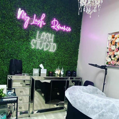 GGK My Happy Place Neon Sign LED Light up My Happy Place Sign for Wall Decor Pink Neon Lights Neon Letters Room Aesthetic Accessory (My happy place)