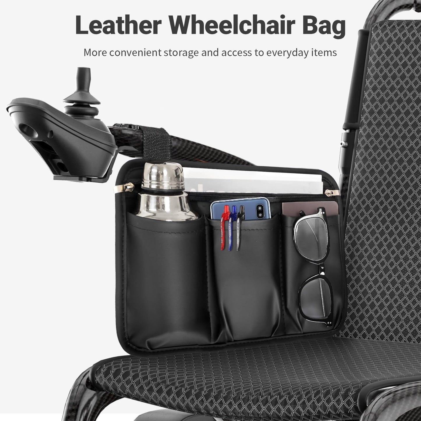 28lbs Ultralight 28 Miles Long Range 100% Carbon Fiber Travel Electric Wheelchairs for Adults, FreeWink Foldable Portable Electric Wheelchairs with 2 Lithium Batteries for All Terrain Airline Approved