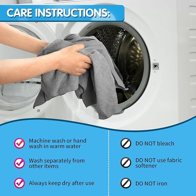 FIXSMITH Shop Towels, Microfiber Towels