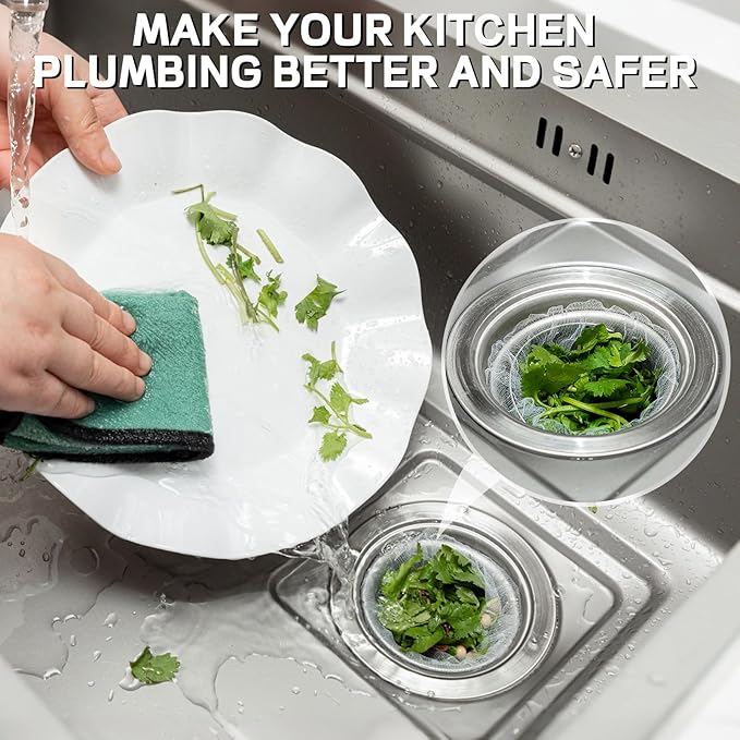 600 PCS Disposable Mesh Sink Strainer Bags Kitchen Sink Strainer Mesh Bags Anti