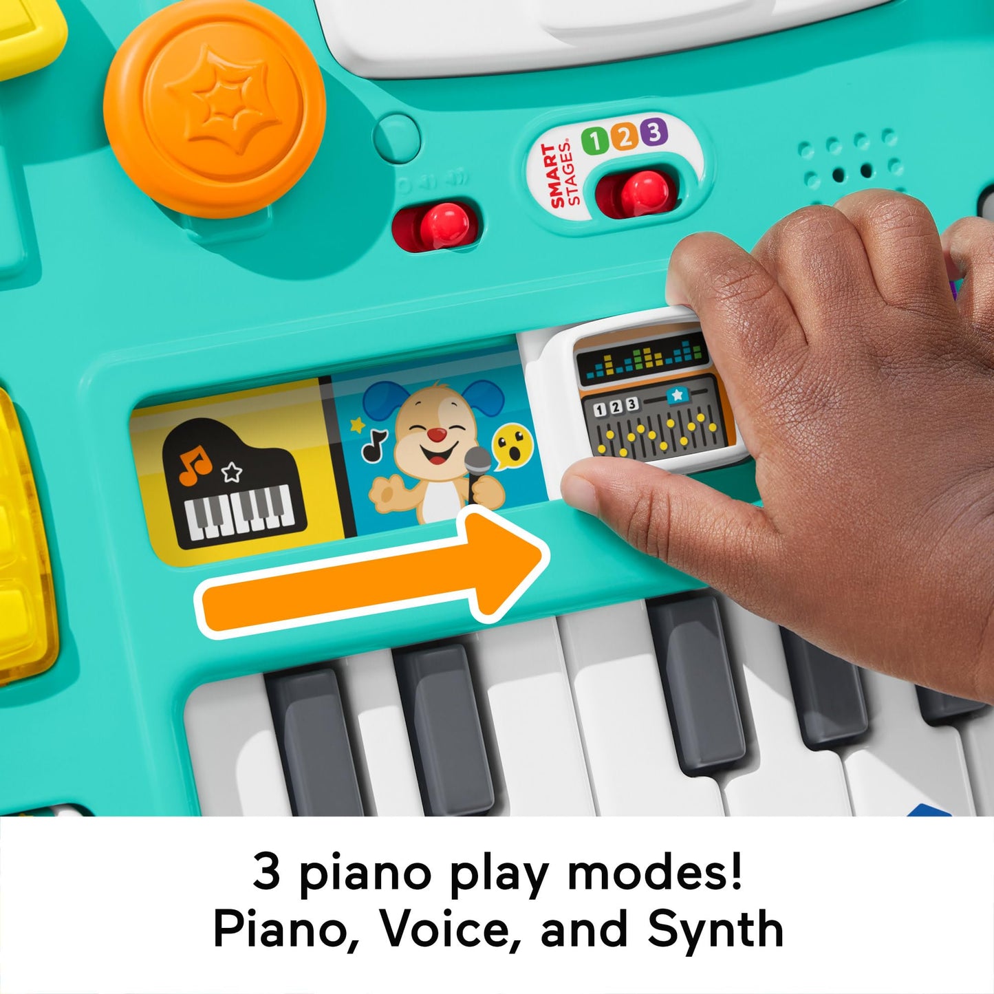 Fisher-Price Baby & Toddler Activity Table, Laugh & Learn Mix & Learn DJ Table, Musical Learning Toy with Lights & Sounds, UK English Version, HTK83