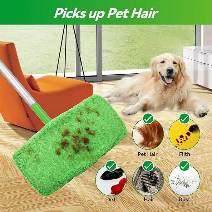4 Pack Reusable Microfiber Mop Pads