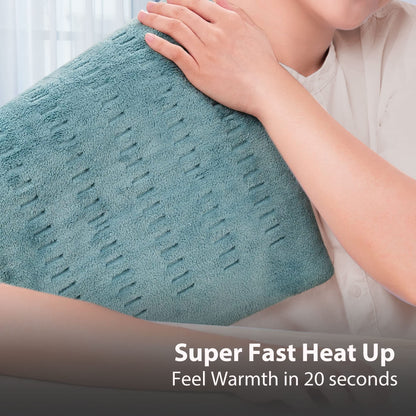 GOQOTOMO Flower Heating Pad for Back Pain Relief- 12" x 24"12 Heat Levels, 8 Timers Stay on, Machine Washable -F1224