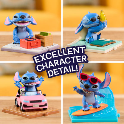 Just Play Disney Stitch Live-Action Movie Time 7,6 cm Collectible Figures, Inspired by Disney's New Live-Action Lilo & Stitch Movie, Blind Box Collectible Toys, Home Decoration, Kids Ages 3