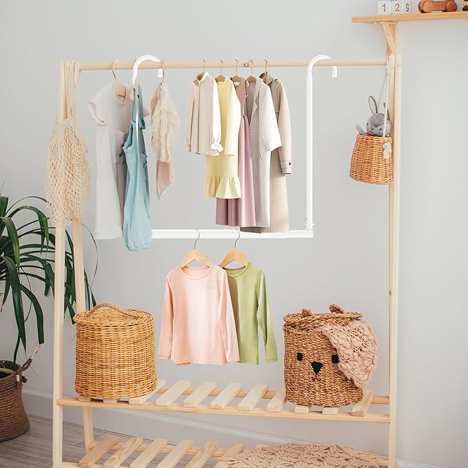 Hanging Closet Rod Adjustable Width Height Closet Rod