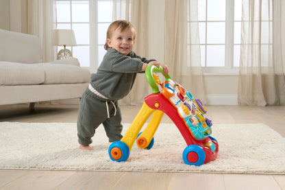 VTech First Steps Baby Walker | Push Along Walker Baby Toy with Shapes, Sounds, Music, Phrases, Pretend Play and More | Suitable for Babies from 6 Months, 1, 2 & 3 Year Olds, Boys & Girls