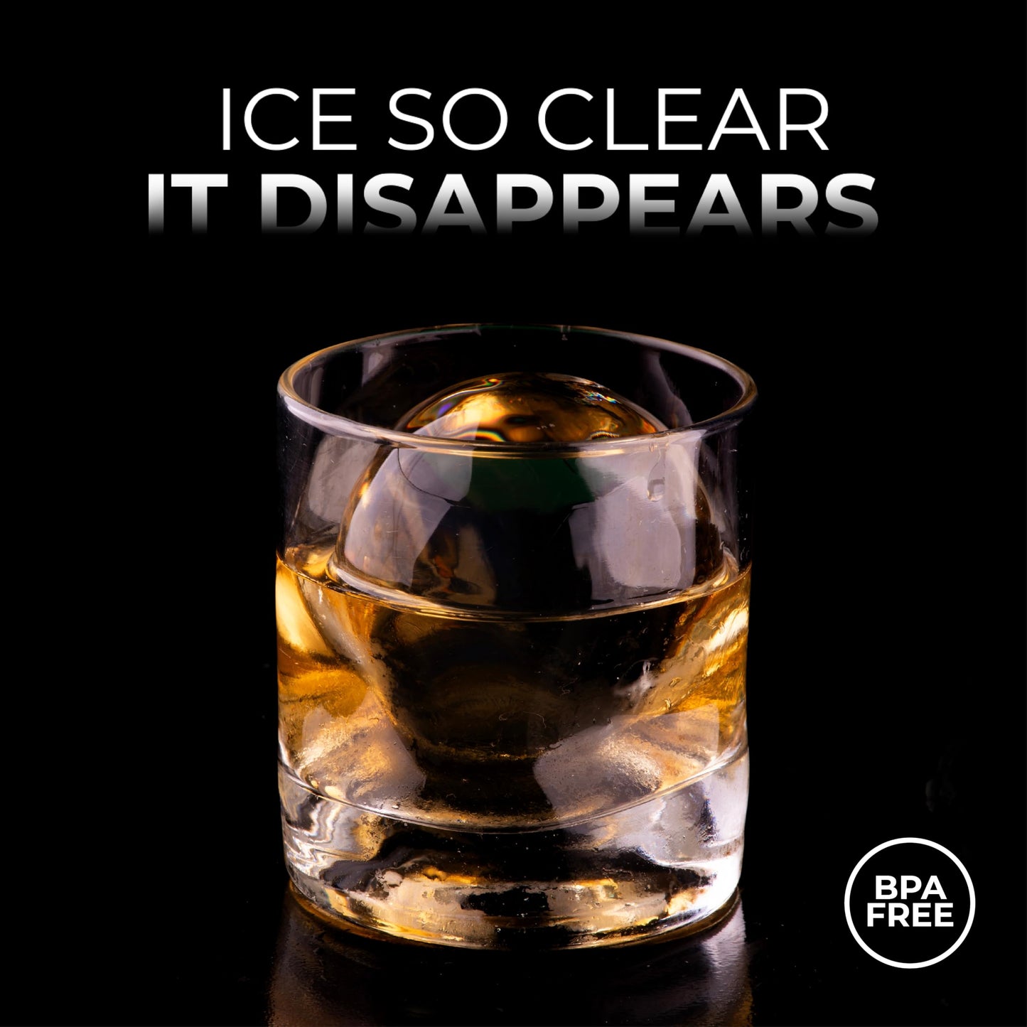 True Cubes Crystal Clear Ice Sphere Maker with Storage Bag – 4 Large Ice Spheres for Cocktails, Whiskey, and Drinks – Stackable Silicone Mold for Slow-Melting, Bartender-Quality Ice