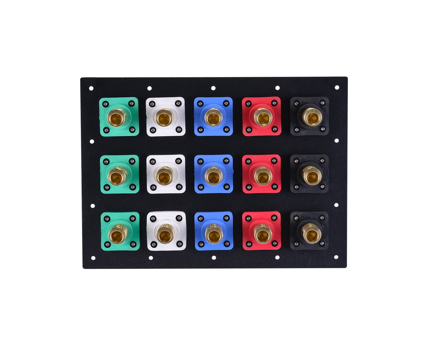 Power Assemblies 15 Position CAM Lock Panel, 1200 Amp, 3 Phase 120/208V, Female, 90°, Double Set-Screw Connections with NEMA 3R Clear Snap-Back, Series 16 CAM Connectors, Power Distribution Panel