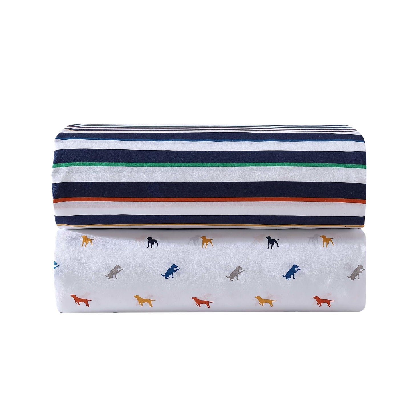 Eddie Bauer Kids - Full Sheet Set, Ultra-Soft Microfiber Bedding with Fully Elastic Fitted Sheet, Kids Bed Set with Pillowcases, Easy Care Bedding (Stripes Game)